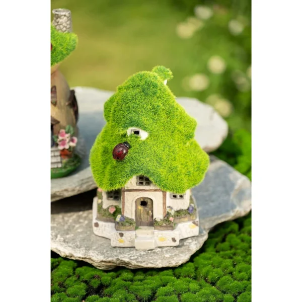 Collections 6.61 inches Flocked House Garden Decor - Image 2